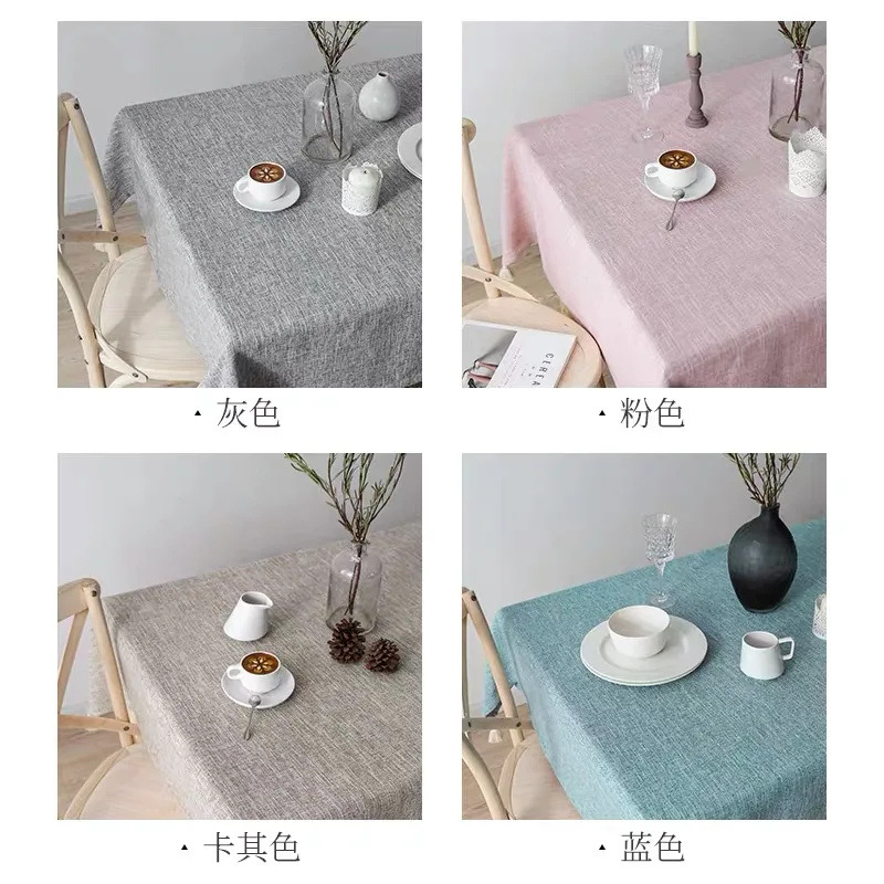 

Tablecloth Cotton And Linen Thickened Simple Nordic Net Red Cloth Art Rectangular Chinese Tea Table Students