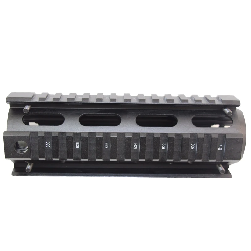 Охотничьи аксессуары 6,7 дюймов Quad Rail Handguard тактический страйкбол винтовка шестерни карабин Пикатинни Вивер установленный рельс для AR-15 M4