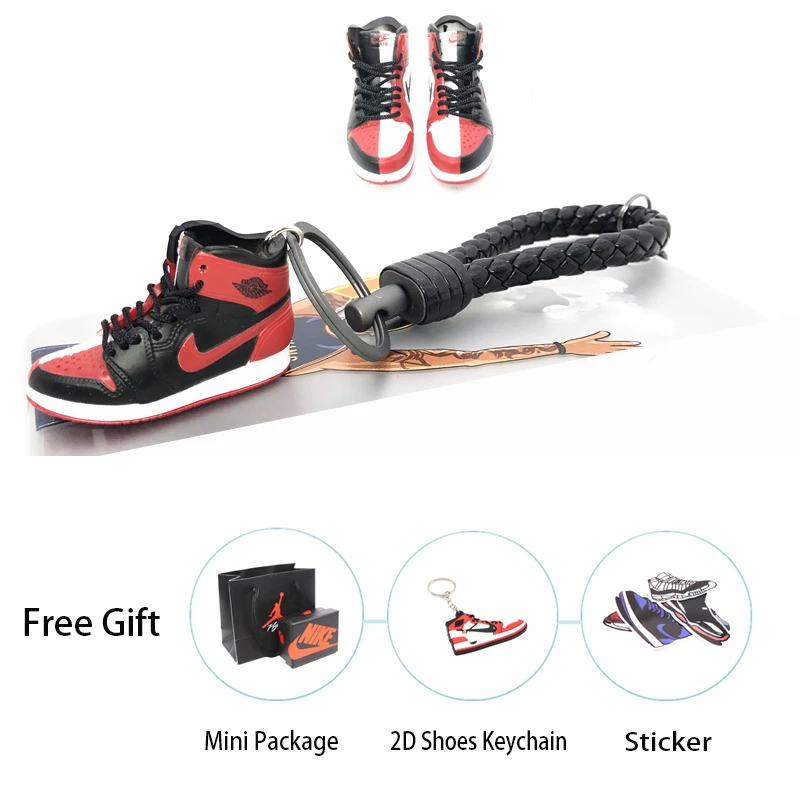 13 Ручной работы 3D AJ брелок Air Mini Jordan кроссовки модель милый брелок для ключей Баскетбольная обувь брелок лучший подарок Новая мода ювелирные изделия - Цвет: 13