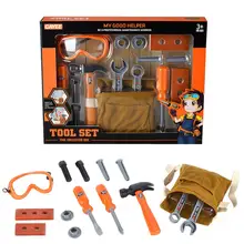 Boîte à outils de réparation, Kit d'outils de Construction, accessoires de jeu, super ensemble d'outils pour tout petits enfants 3
