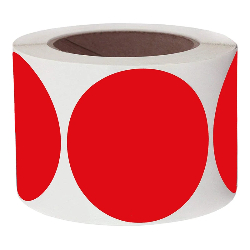 

Popular Resin 3" Round Red Coded Point Label | Target Repair Sticker Sticker Permanent Adhesive 250 Piece Sticker Per Roll (Red)