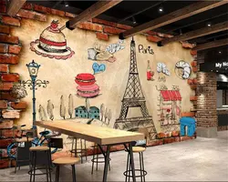 Beibehang индивидуальные большие стены художника Европейский Стиль хлеб торт магазин еда фон украшения стены живопись обои