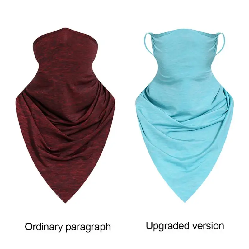 

Breathable Cycling Face Mask Windproof Hiking Running Sports Mask Neck Scarf Balaclava Bicycle Mask Triangle Scarves Ice Fabric