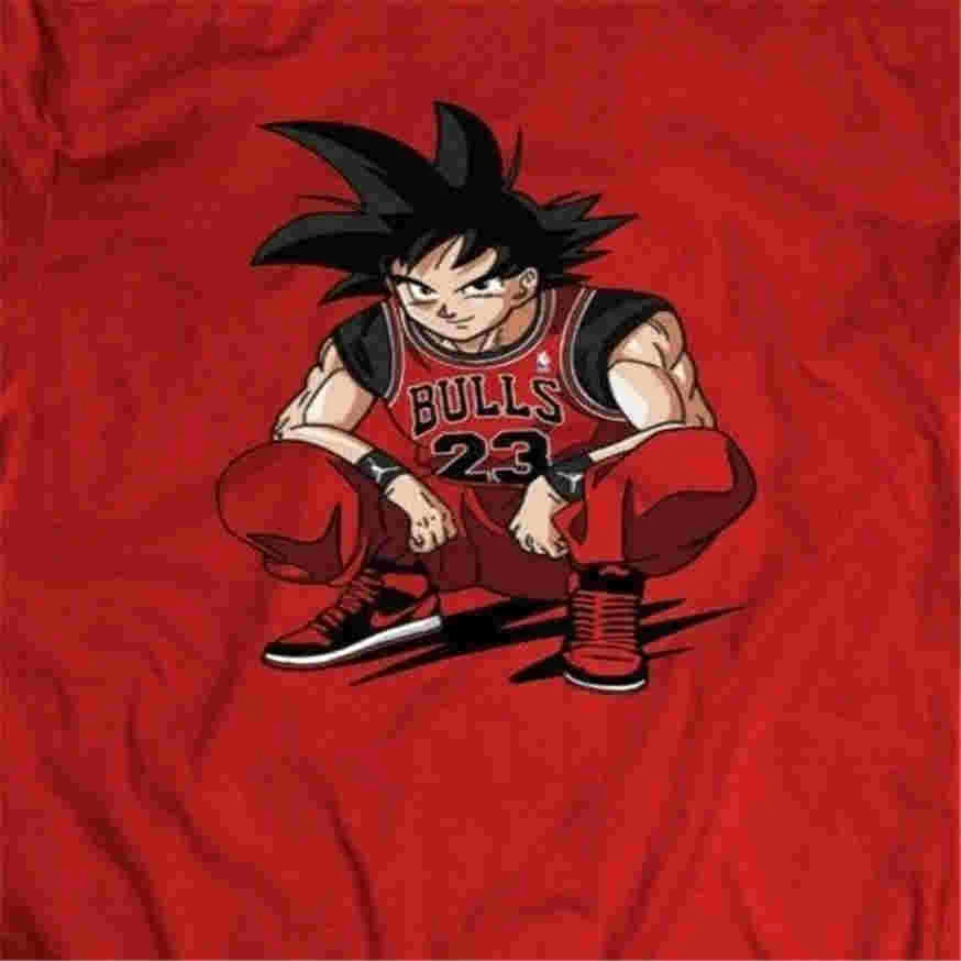 Dragon Ball Z Goku Wearing Jordans Art 