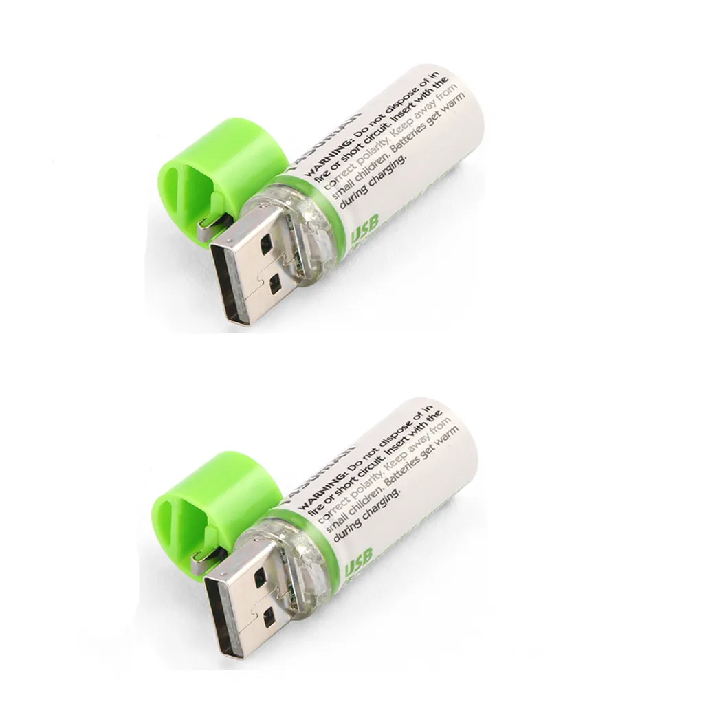 2/4 шт AA Аккумуляторная батарея 1,5 в 1700 мАч USB перезаряжаемая литий-полимерная батарея Быстрая Зарядка батарея# G2 - Цвет: 2PC
