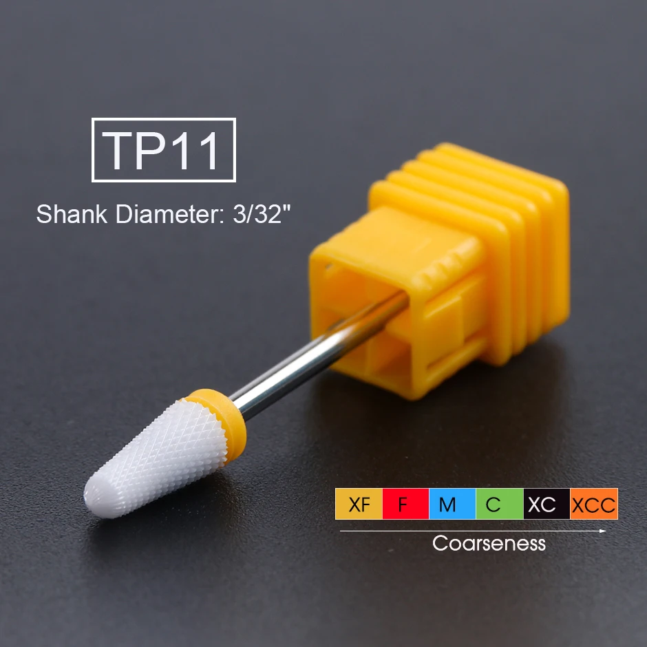 16 типов керамических фрез для ногтей, фрезы для кутикулы, фрезы для машины, маникюра, педикюра, чистящие электрические аксессуары, инструмент LETP01-16 - Цвет: TP11