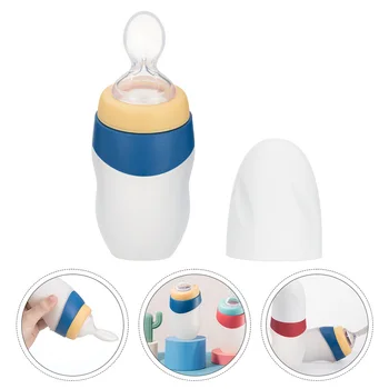 

1pc Cereal Spoon Squeeze Spoon Baby Food Rice Cereal Squeeze Bottle Spoon Bottle for Baby Dietary Baby Feeding