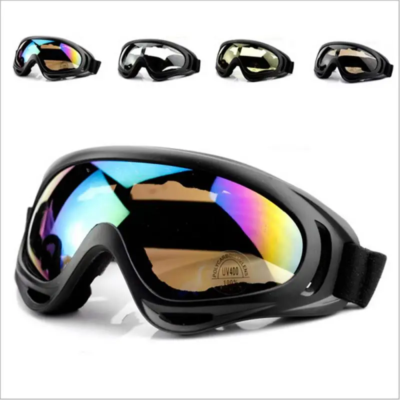 Gafas de esquí de doble capa antiniebla UV, accesorios para ciclismo