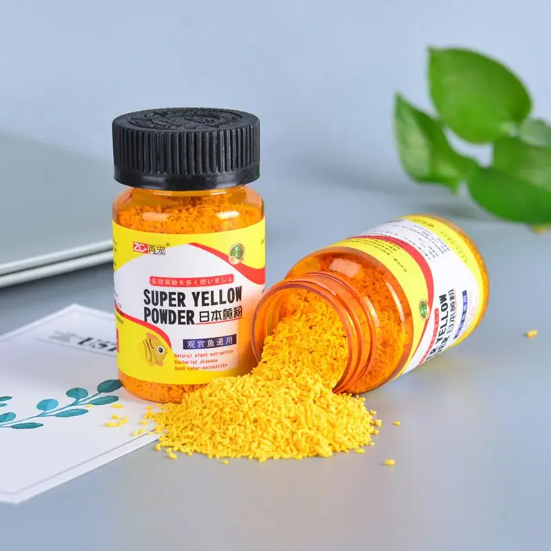 Aquarium Fish Tank Instant Yellow Powder For Ornamental Fish Prevent Infection Medicine For Injured fish disease medicine