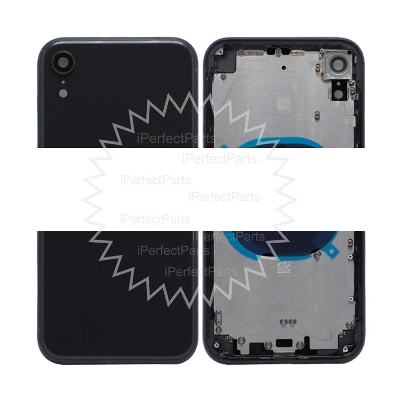 Для iphone XR задняя средняя рамка полный Корпус в сборе крышка батареи для iphone XR задний корпус