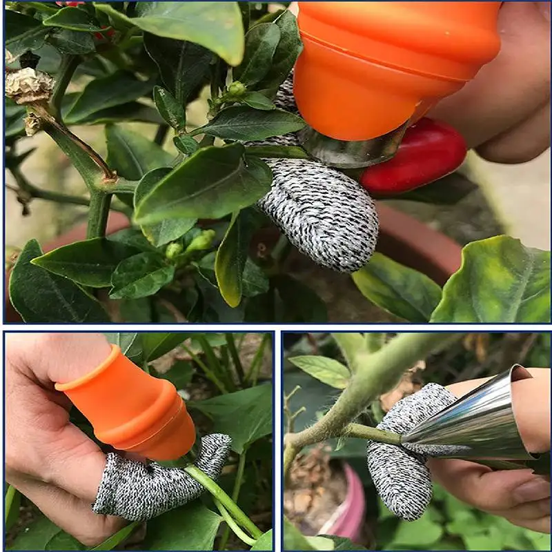 Cut Resistant Finger Cots Protector 10pcs Reusable Finger Sleeve Protectors Fingertip Covers for Kitchen Work Sculpture Garden