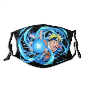 

Naruto Uzumaki Sasuke Uchiha Face Mask With Filters Reusable Sunproof Protection Mask Respirator
