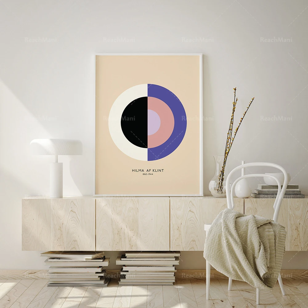 Hilma Af Klint abstract prints, exhibition prints, modern abstract museum  posters, geometric wall art, retro posters, Swedish wa