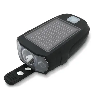 

Bicycle Lamp Durable Solar Energy 600LM Black Warning Taillight Front Light 1200mA Bike Lamp