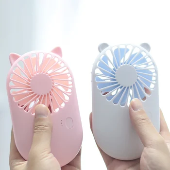 

Summer Mini Cooler Handheld USB Portable Fan USB Rechargeable Mini Fan Travel Outdoor Home Office Quiet Desk Fans