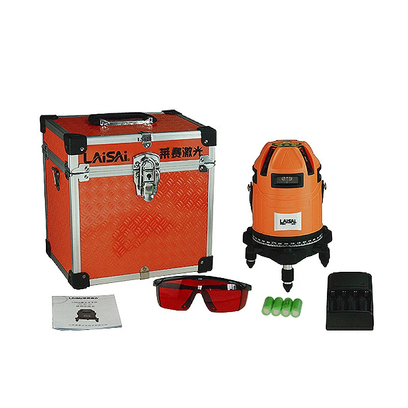 LaiSai 8line Red LS628 laser level self-leveling horizontal and vertical 360 degrees to adjust high visibility