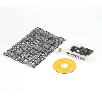 

1pcs 4 Port 5Gbps Superspeed USB 3.0 PCI-E PCI Card Adapter for XP Vista Win7 C1