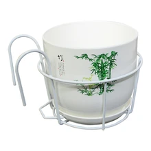 Балконная Цветочная стойка Висячие перила подвеска цветочный горшок рамка железное мясо зеленый Луо пилоны утолщение хранения Цветочная стойка