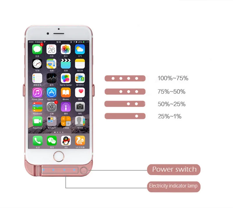 4200 мАч батарея зарядное устройство чехол для iPhone 5 S 5S SE резервная внешняя батарея для телефона Зарядка банк питания чехол для iPhone5 5S SE