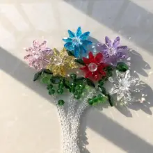 Хрустальные призмы Роза окно Suncatcher Радуга производитель висячие орнамент коллекция дома свадебный Декор Аксессуары