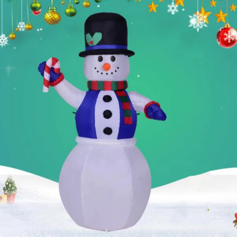 

1.8M Inflatable Waving Hand Snowman for Christmas Cute Inflatable Xmas Decoration Super Market Entertainment Holiday New Year