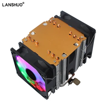 

Dual Tower CPU Cooler Fan6 Heatpipe 4 Pin Single Fan Cooling Radiator Cooler Heat Sink Fan For Intel LGA 1150/1151/1155 for AMD