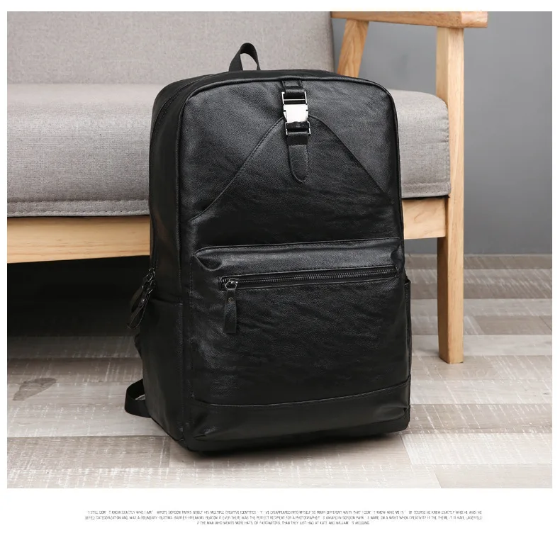 Новинка 2019, импортные товары, мужская сумка, модная деловая вместительная мужская сумка, повседневный мягкий кожаный рюкзак, рюкзак для