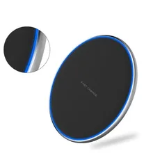 10 Вт беспроводной зарядный коврик тонкий Противоскользящий ультра-тонкий QI-сертифицированный портативный быстрое зарядное устройство для IPhone/samsung Аксессуары для телефонов