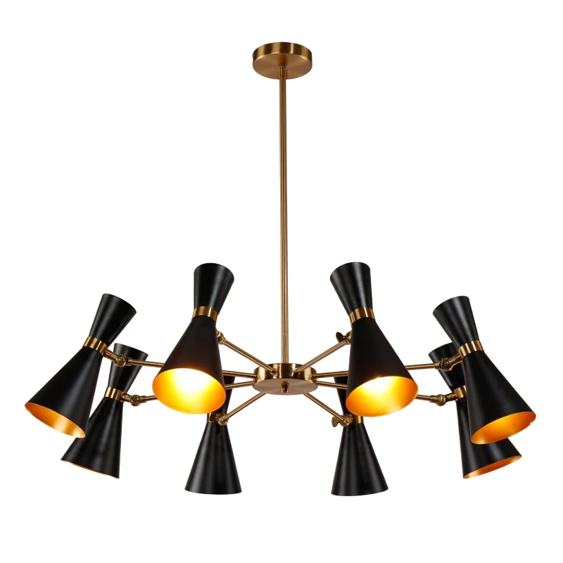 Retro Ceiling Chandelier Up and Down Vintage Lighting Loft Design Living Room Hanging Lamp Dining Lights | Освещение
