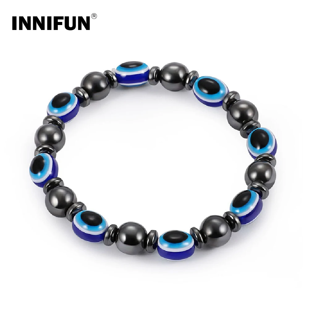 

Blue Eyes Magnetic Slimming Anklet Bracelet Black Gallstone Weight Loss Stimulating Acupoints Therapy Fat Burning Health Care