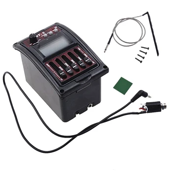

5 Bands ET-5 Acoustic Guitar Preamp EQ Tuner Piezo Brand New ET-5 Pickup Equalizer ET5 Acoustic Guitar Preamp