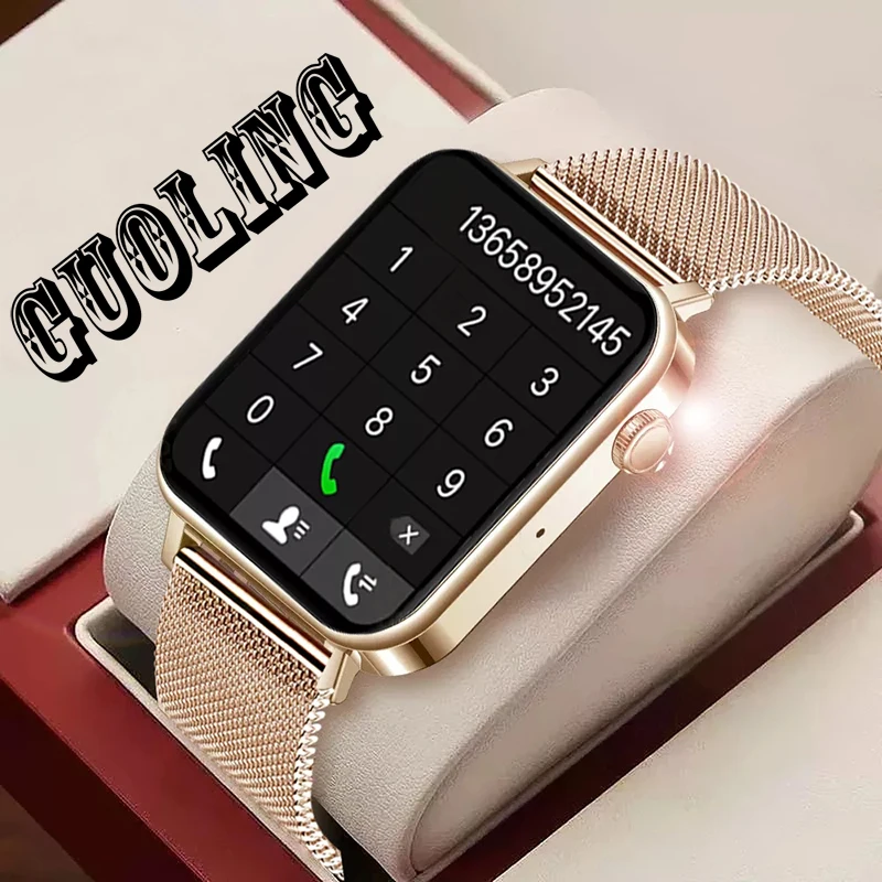2022 Bluetooth Call Smart Watch Women Custom Dial Watches Men Heart Rate Blood Pressure Menstrual Period Measurement Smartwatch