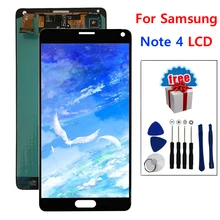 Para samsung galaxy note 4 n910 n910c n910a n910f n910h note4 tela lcd dispaly toque digitador assembléia substituição + ferramentas