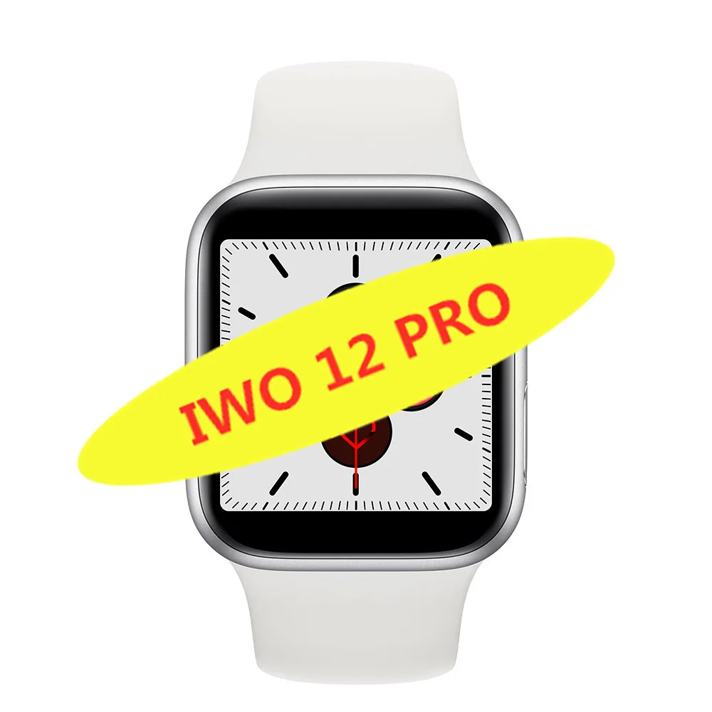 IWO 12 Watch series 5 1:1 Смарт-часы женские человек 40/44 мм для apple iPhone X 11 IOS Android телефон smartwatch IWO12 PK IWO 11/10 - Цвет: silver