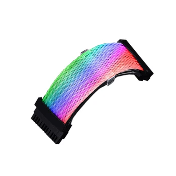 

RGB Power Supply Extension Cable 24PIN Sync Mainboard Fan Motherboard Extension Cable Rainbow Lighting