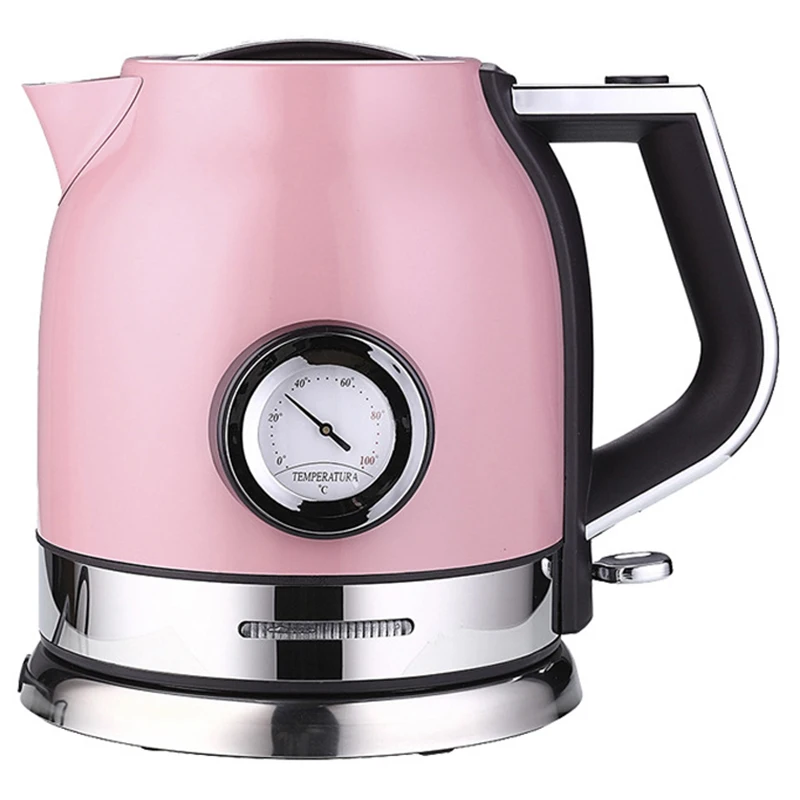 

1.8L 304 Stainless Steel Electric Kettle with Water Temperature Control Meter Household Quick Heating Electric Tea Pot UK Plug