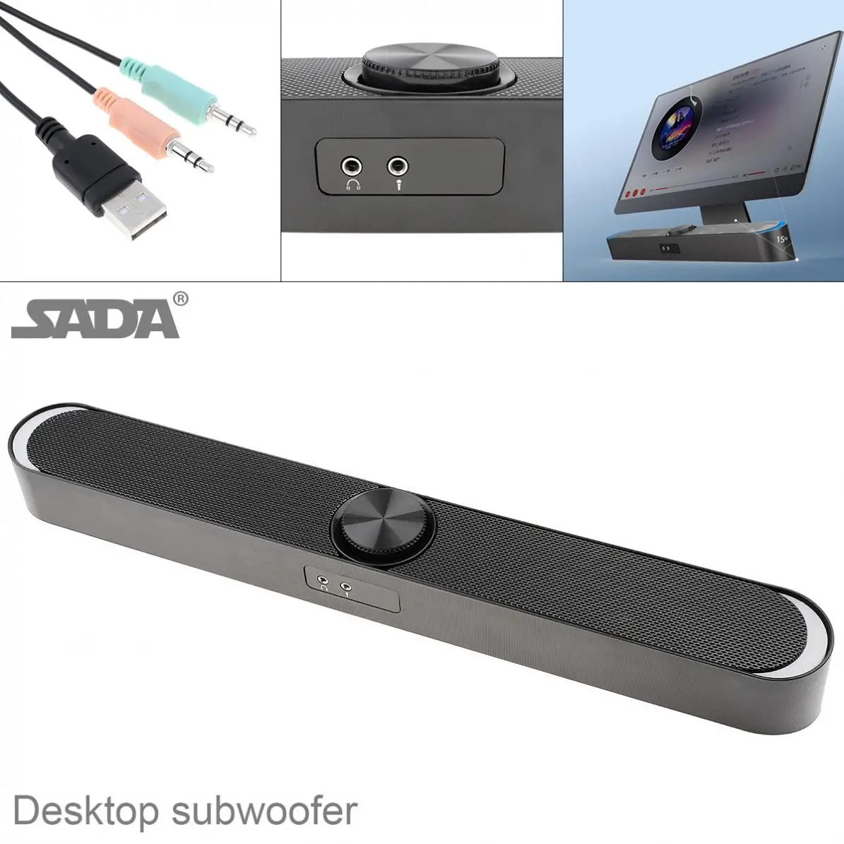 V-198 Bluetooth-совместимые мультимедийные звуковые панели динамик компьютер