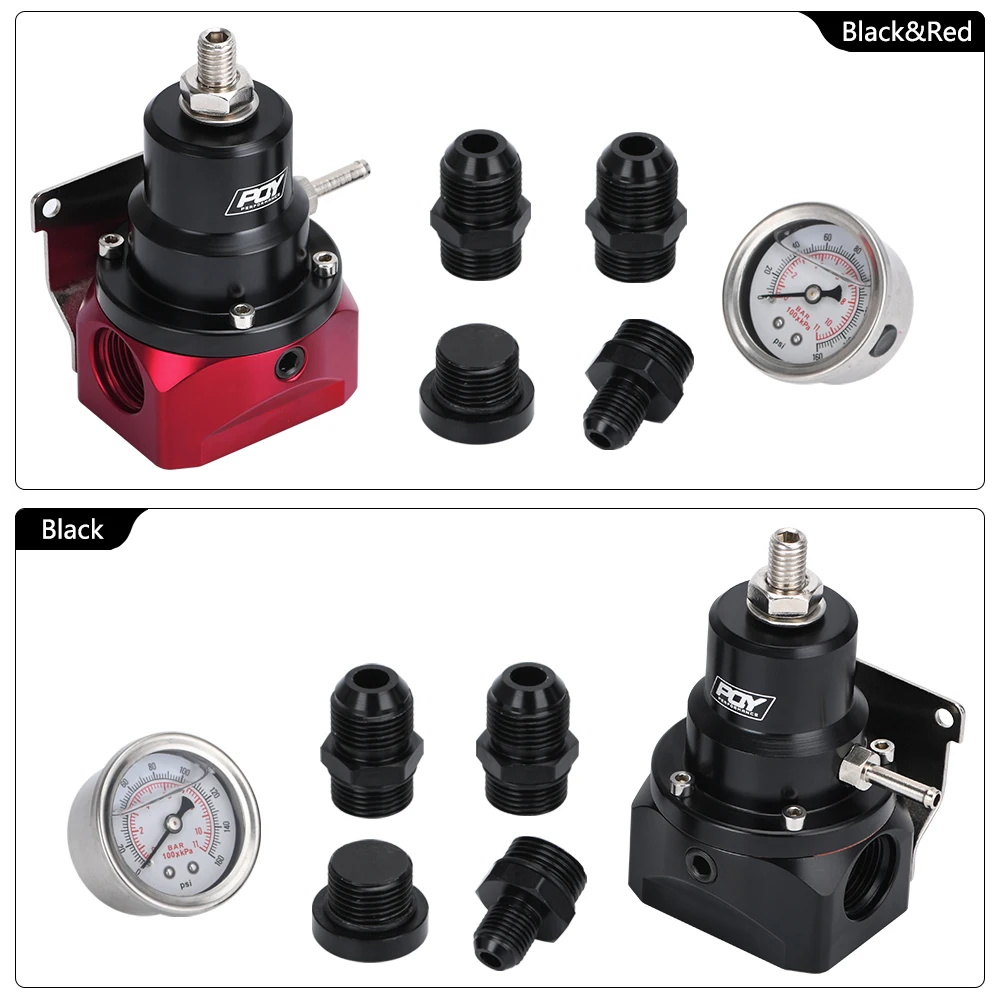 Регулятор давления топлива AN10 PQY EFI (с манометром 0 160psi) 10AN 10/10/6 впускные и