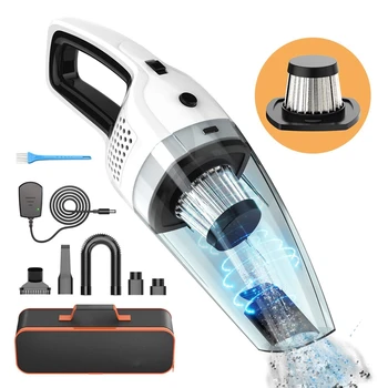 

carZKOOL Handheld Vacuum Wireless Charging Vehicle Vacuum 4 KPa 12V 120W Portable Vacuum Dry and Wet Suitable for Household Pet
