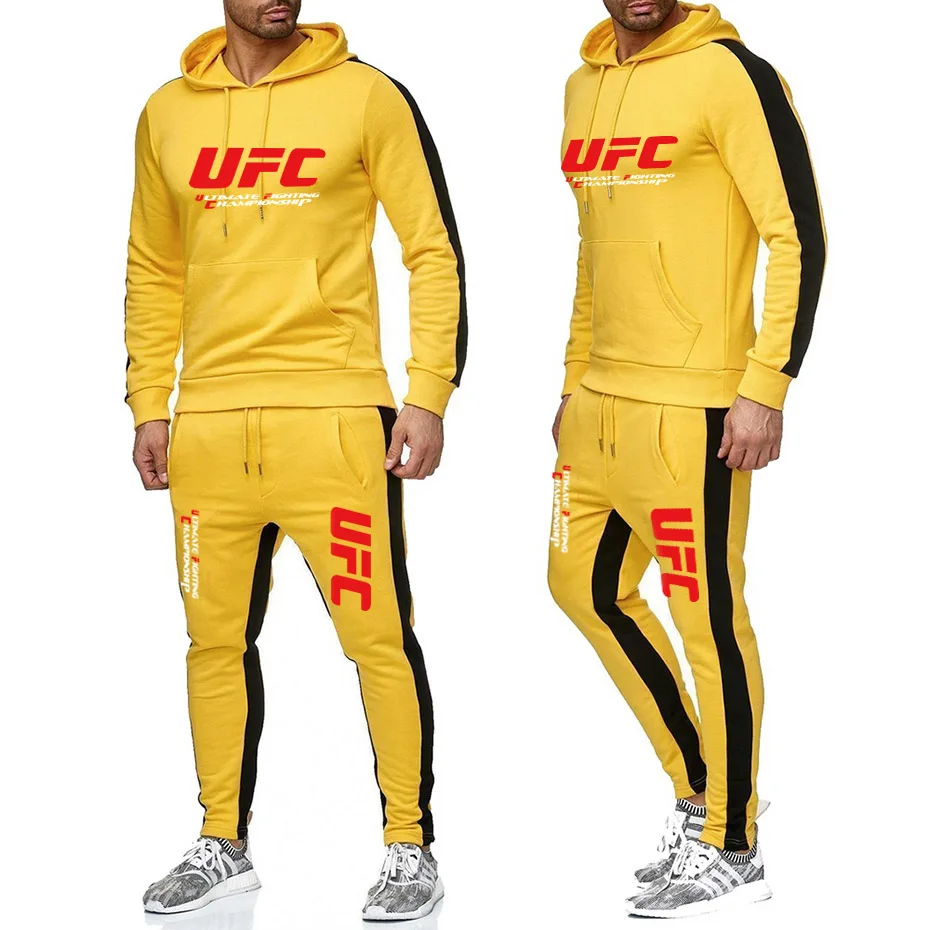 Спортивный костюм, мужская спортивная одежда, флисовый костюм с капюшоном, hombre, с принтом, весна, осень, зима, толстовка+ штаны, комплект