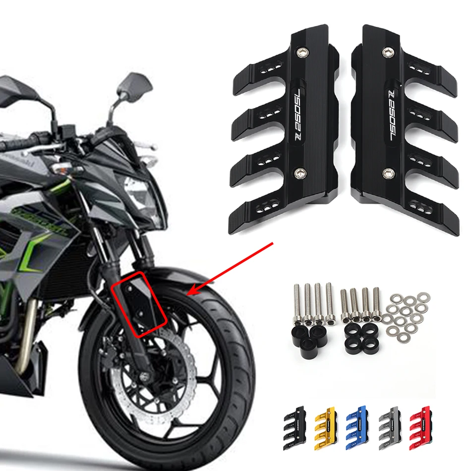 

For Kawasaki Z250SL Z250 SL Motorcycle Mudguard Front Fork Protector Guard Block Front Fender Anti-fall Slider Accessories