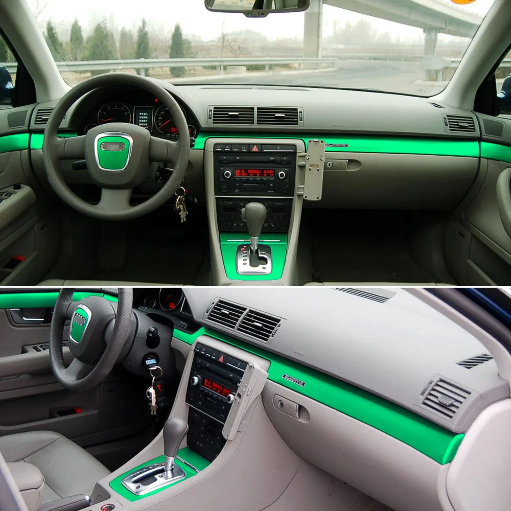 Für Audi A4 B6 B7 2002-2007 Innen Zentrale Steuerung Panel Tür Griff 3D/5D  Carbon Faser Aufkleber aufkleber Auto styling Zubehör - AliExpress