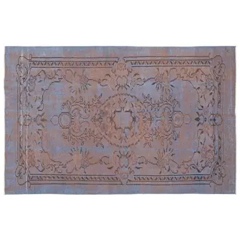 

Handmade Blue Vintage Overdyed Turkish Area Rug 163x259 Cm-5'4''X8'6''