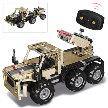 

539Pcs 2.4G DIY Assembly RC Transformable Missile Vehicle Building Block Kit With Two Kinds Of Model For Children Birthday Gift