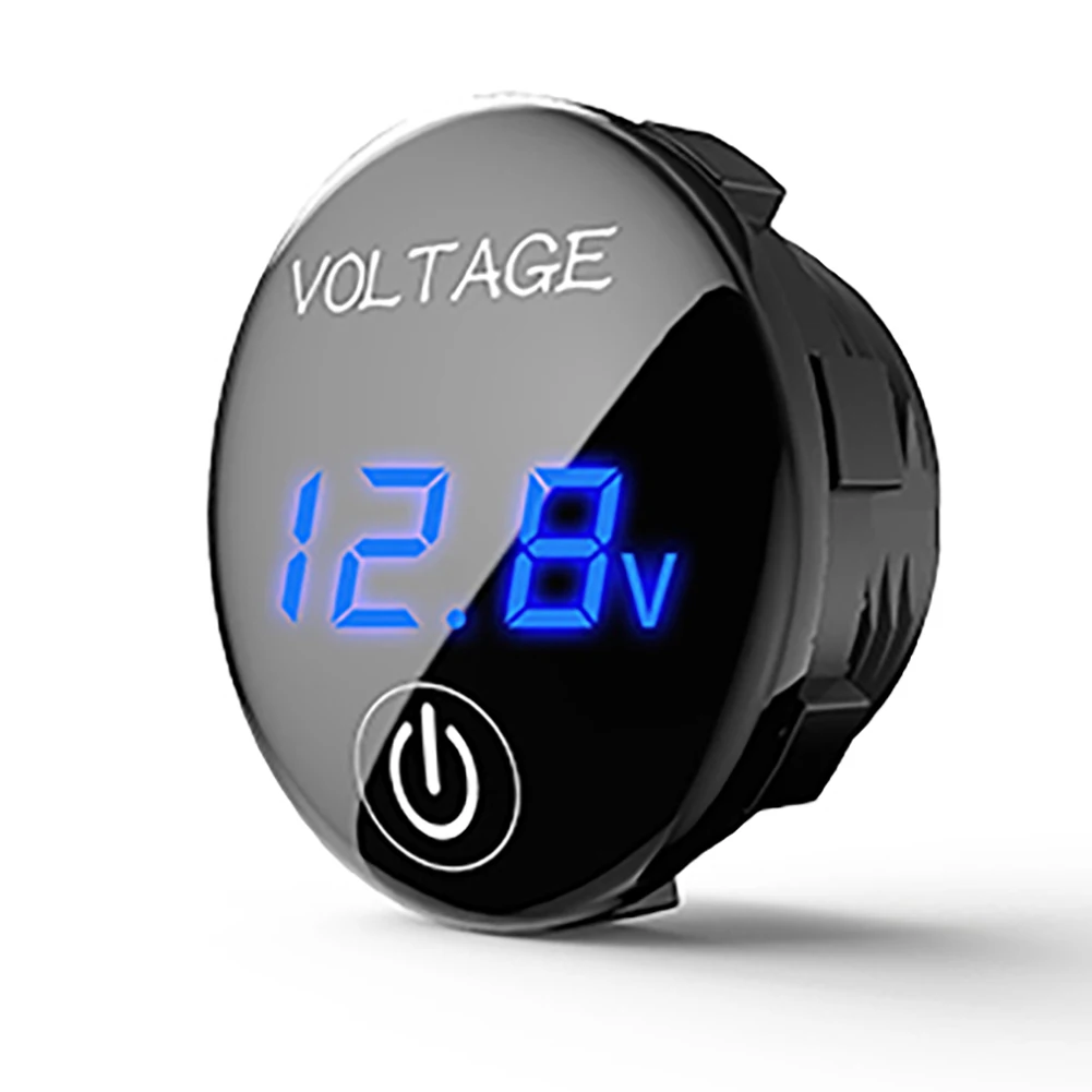 Универсальный DC 5 V-48 V автомобиль мотоцикл светодиодный Панель цифровой Напряжение метр Батарея Ёмкость Дисплей вольтметр с сенсорным выключателем