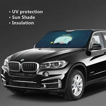 

Car Windshield Front File Sunshade Sun Protection Universal Fit 5 Layer Thickened Cartoon Car Sunshade 2020 Protection Suitable
