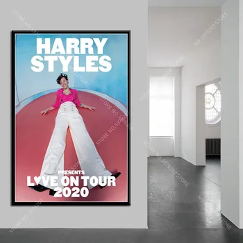 

G677 Art Decor Harry Styles Fine Line New World Tour Music Live Wall Art Canvas Painting Silk Poster Home Decoration