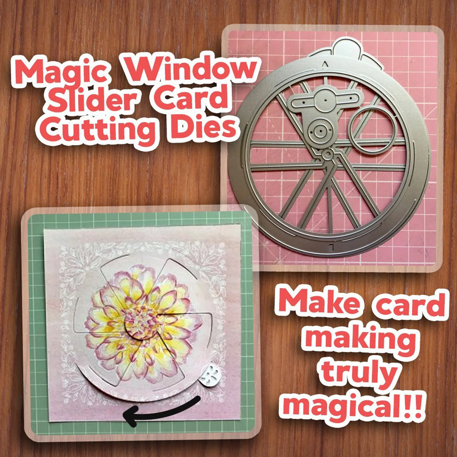 Julyarts Magic Window Scrapbooking Dies Metal Die Cuts For Diy