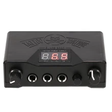 Источник питания для татуажа, двойной светодиодный дисплей, Перманентная тату мощная машина для тату-ручки, набор аксессуаров, профессиональная татуировочная машина