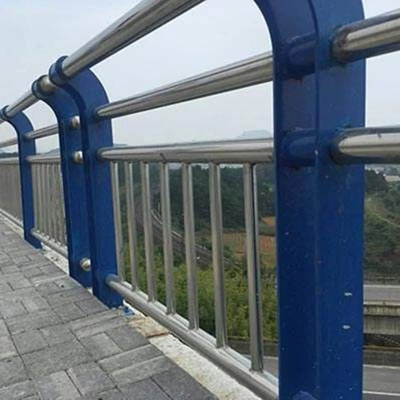 

Bridge Guardrail Stainless Steel Clad Pipe Protective Mesh River Municipal Anticollision Isolation Fence Customizable
